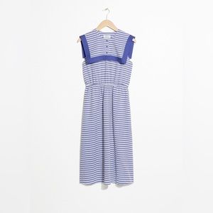& Other Stories Nautical Striped Sailor Dress